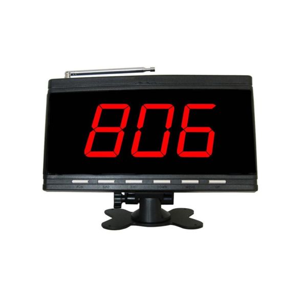 Quality black 3 digits queue number display receiver of wireless service calling system HCM1003 wholesale