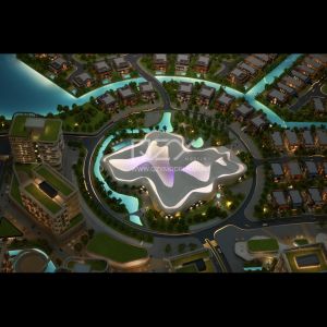 China 1:550 Illuminated Masterplan Model ABS Acrylic Wood on sale