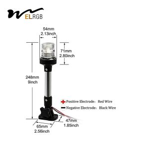 4500K Boat Navigation And Anchor Lights 3 Nautical Mile Sailboat Anchor Light