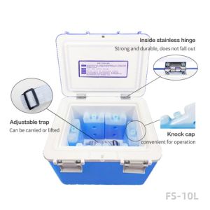 2-8 Degrees With Temperature Display Transport Cool Box For Medicine Vaccine