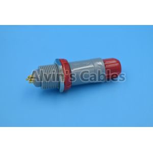 LEMO 2 Pin Connectors Pin Pin 1P PAA / PLA Plastic Plug In Pin Socket 40 Degree