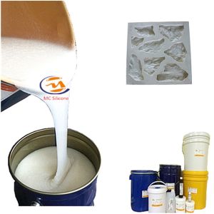 Pourable Silicone Liquid Rubber Concrete Casting Artificial Stone Mold Making