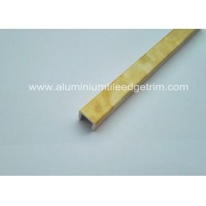 Stone / PVC Composite Listello Tile Trim 10mm U Shaped Marbling Color 2.5m