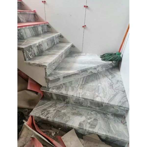 Polished Serbian Grey Marble Wall Panels for High End Interior Decoration