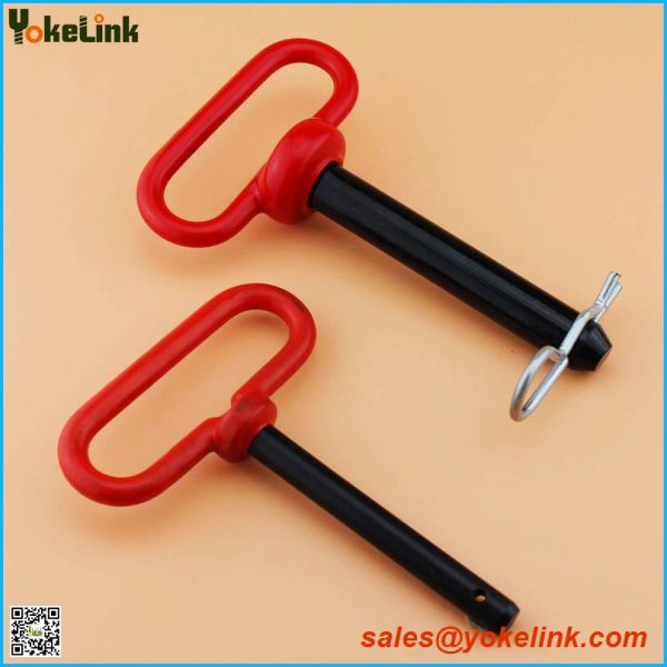 Quality Red handle hitch pin 1-1/4X8"  with Linch Pin for tractor accessories wholesale