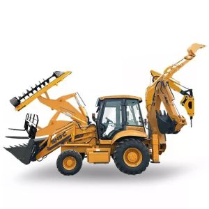 Customization Earth Moving Machinery Retroescavadeira Wheel Front Loader and