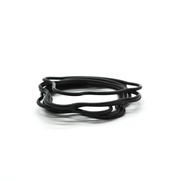 High Compressure FFKM FSIL Rubber Seal Part Black Compression Molding Rubber