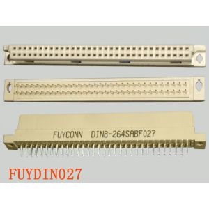 2 rows 64 Pin Female Eurocard Connector B Type Straight Terminals DIN 41612