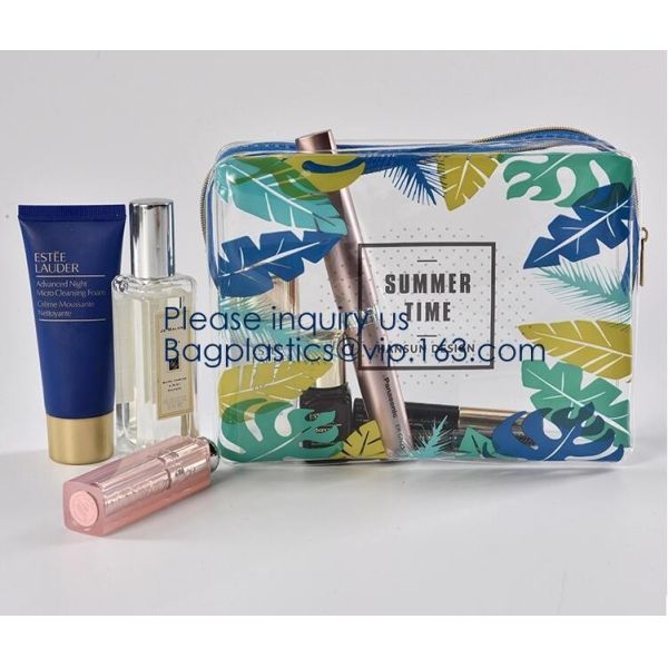 High Performance Toiletry Bag,Vinyl Plastic Toiletry for Travel Accessories Organizer Makeup bag,Wine sling Recycled Cos