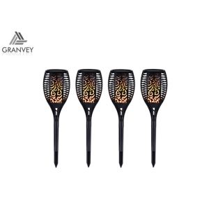 ABS PS Material Solar Powered Garden Lights , LED Flicker Flame Light Bulbs IP65