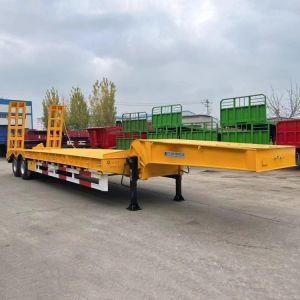 Heavy Haul 2/3/4 Axle Semi Low Bed Truck Trailer 40/60/80 Tons for Sale in Congo