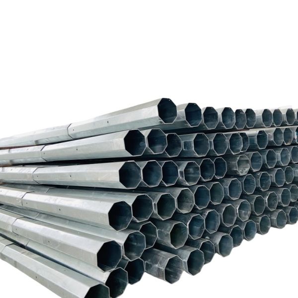 Quality 45FT 13.716M Slip Overlap Type 345Mpa 4.0mm 1000KGF Galvanised Steel Distribution Pole wholesale
