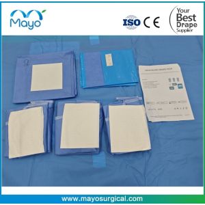 China Surgical Sterile Eye Surgery Set with Eye Drape w/ double collection pouch on sale