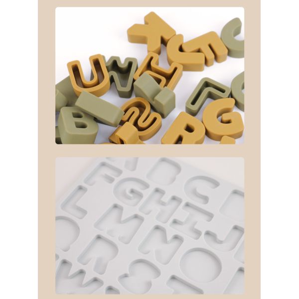 Letters Alphabet Puzzles For Preschool Food Grade BPA Free Silicone Material