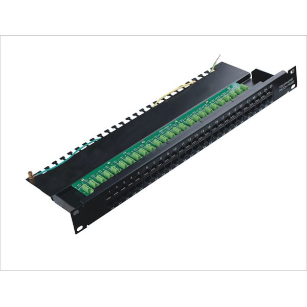 1000 Mohms Cat.3 Data and Voice 50 Port Network Patch Panel Rackmount TIA/EIA