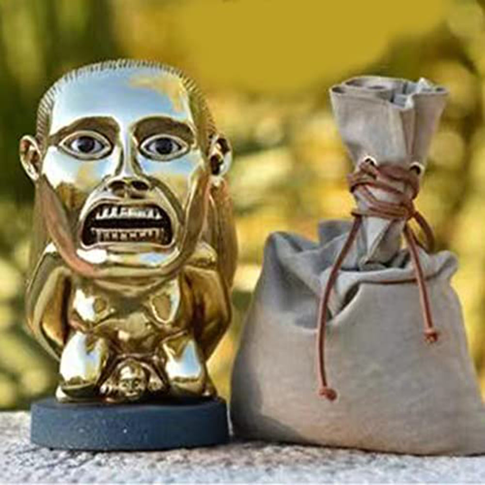 Unisex Indiana Jones Golden Fertility Icon Statues Add Some Adventure to Your Space