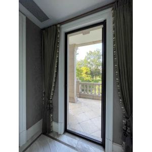 Manual Retractable Sliding Door with 1.2mm Square Frame Profile