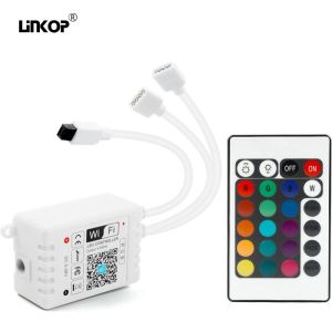 Cheap 24key Wifi Smart App Control Led Lighting Controller For Rgb Led Light Strip for sale