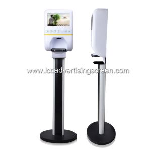 Cheap Floor Standing 10&quot; Wifi LCD Advertising Screen With Plastic 1000ml 1200ml Liquid Alcohol Soap Hand Sanitizer Dispenser for sale