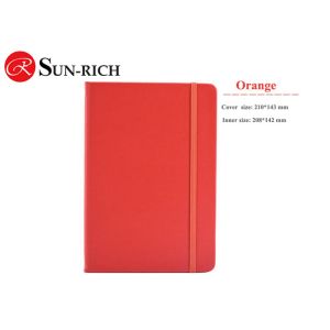 Office supplies lay out pu leather a5 size elastic closure custom notebook for