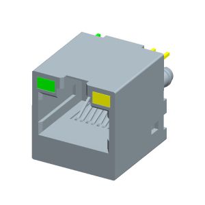 Cheap CAT6 Connector RJ45 Modular Jack Connector,with LEDs for sale