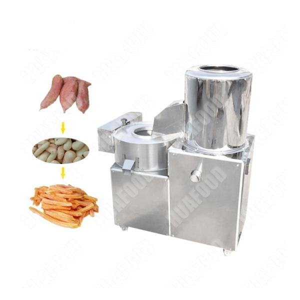 Quality High Performance Potato Peeler And Slicer / Taro Peeler And Chipper / Potato Peeling And Slicing Machine wholesale