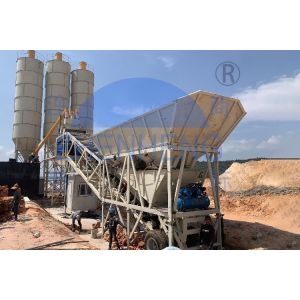 1000L Portable Cement Plant, Fixed Precast YHZS50 Mobile Ready Mix Concrete