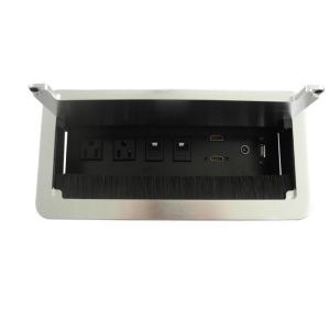 Hidden Conference Table Box Aluminum Alloy Anti - Pinch Function Easy To Use