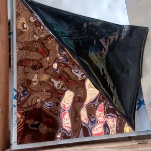 Decorative Stainless Steel Sheet Embossed Water Ripple Sheet For Wall Cladding