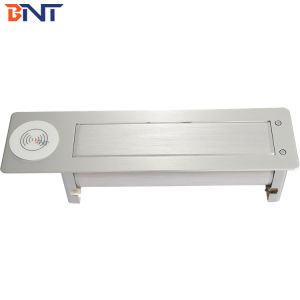 BNT New arrival multifunctional hidden table design desk outlet box brush sliver