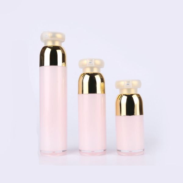 Quality Pink Flat Head 1ml/T 30g Refillable Frosted Cosmetic Bottles wholesale