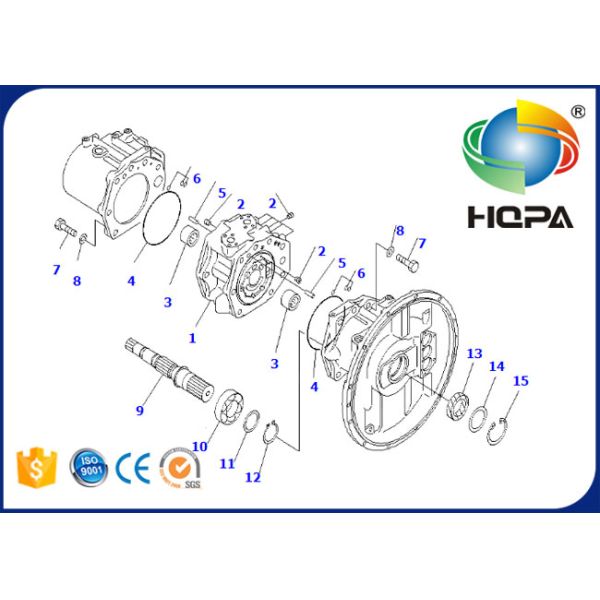 708-2H-00191KT 708-2H-00191 Hydraulic Main Pump Seal Kit for Komatsu PC450-6