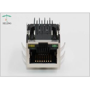 8P8C RJ45 Female Jack With 100M / 1000M Base -T Magnetics For LAN Adapter /