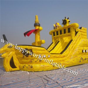 inflatable pirate ship water slide , inflatable prate slide , inflatable dry