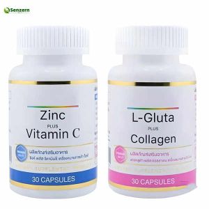 30 60 Capsules Spirulina Zinc Vitamin C Supplements Boost Immunity OEM
