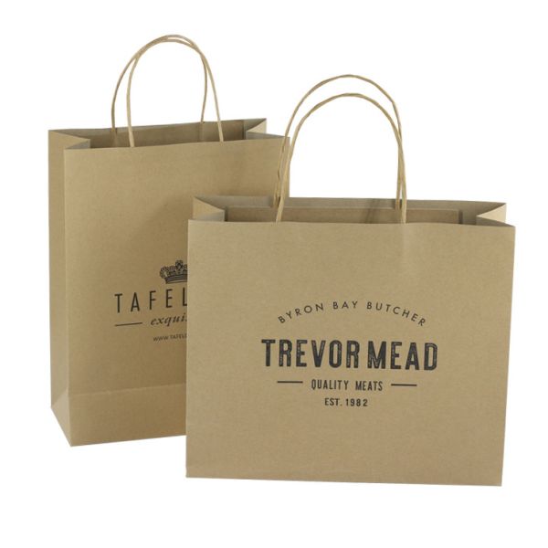 Quality Cardboard Packaging Brown Craft Shopping Paper Bag With Handles wholesale