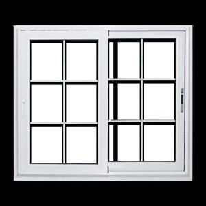 Double Pane Sliding Glass PVC Windows UPVC Vinyl Sliding Window