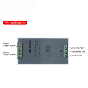 DR-120-24 75W 24V 5A DC Output Din Rail Switching Mode Power Supply