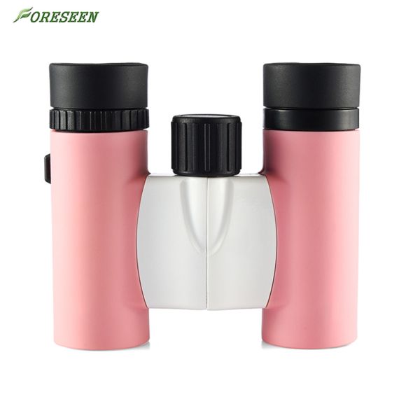 Quality FORESEEN 8x21 Porro Prism Pink Toy Binoculars , Compact Plastic Toy Binoculars wholesale