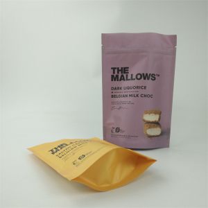 Digital Printing Dried Food Kraft Paper Packaging Bag with Matte Surface Finish