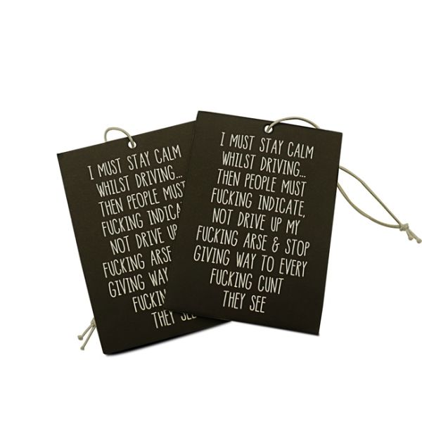 Hanging Custom Disinfectant Paper Car Air Freshener