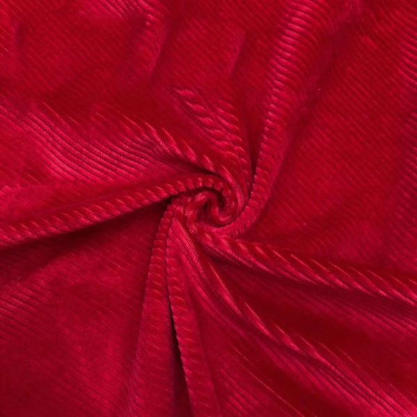 Korea Pleated Corduroy Spandex Velvet Velour Fabric Knitted 230-300gsm