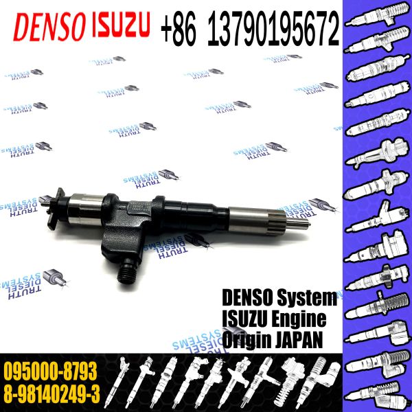 Rail Fuel Injector 8-98140249-3 8981402493 095000-8793 for ISUZU 6UZ1 8793 2493
