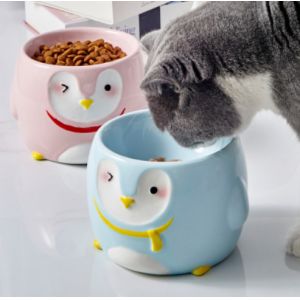 China Elevated Pet Feeder Bowls 15 Degrees Tilted Ceramic Cat Dish on sale