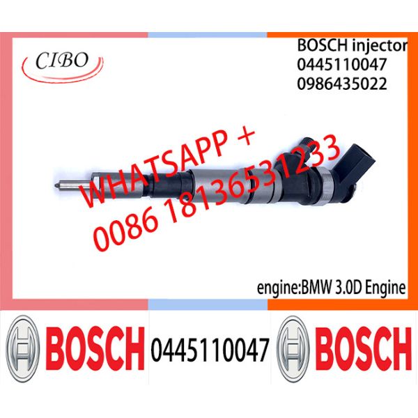 Diesel Common Rail Injector 0445110047 0986435022 13534701464 0445110039 0986435018 for BMW/LAND ROVER 3.0D