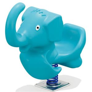 China eco-friendly plastic spring rider elephant rocking horse for kids on sale