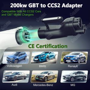 OLINK GB/T to CCS2 Charger 200kw Dc Gbt to Ccs2 Fast Ev Charger Adapter for Id4