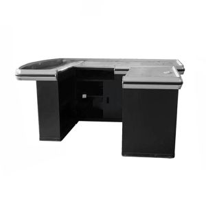Stainless Steel Supermarket Checkout Counter Durability Cabinet Customizable