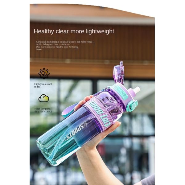 Lightweight 650ml 850ml Large Capacity Custom Plastic Water Bottles With Logo Fitness Portable Water Bottle For Travel Sealed And Leak Proof