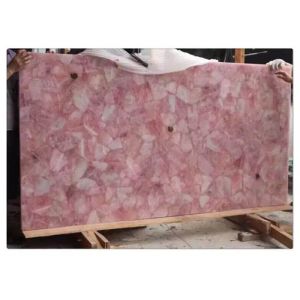 Elegant Artificial Quartz Stone Slab Polish Finish With Long Using Time